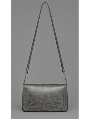 Missimo Marbled Black Gray Crossbody Bag W/CC Slots Pockets Adjustable Strap